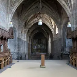 Sillería del coro y retablo del altar mayor de  Berruguete