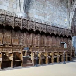 Detalle sillería gótica del coro 12
